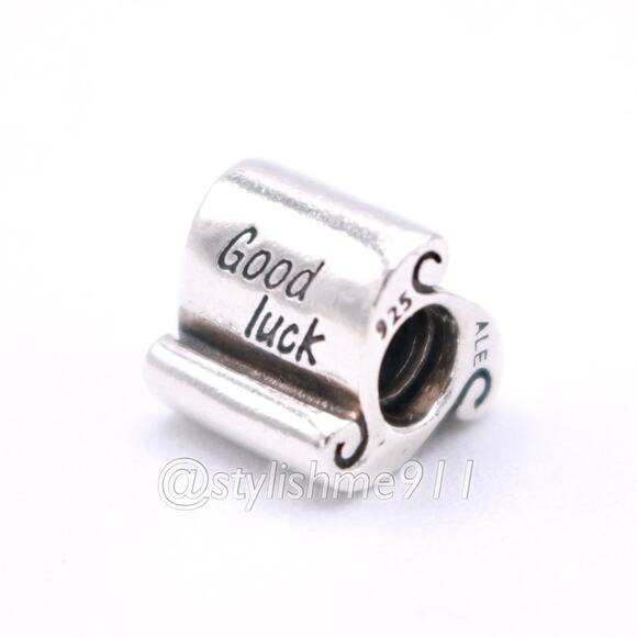 Authentic Pandora Good Luck Scroll Charm - 790514 - Picture 10 of 11